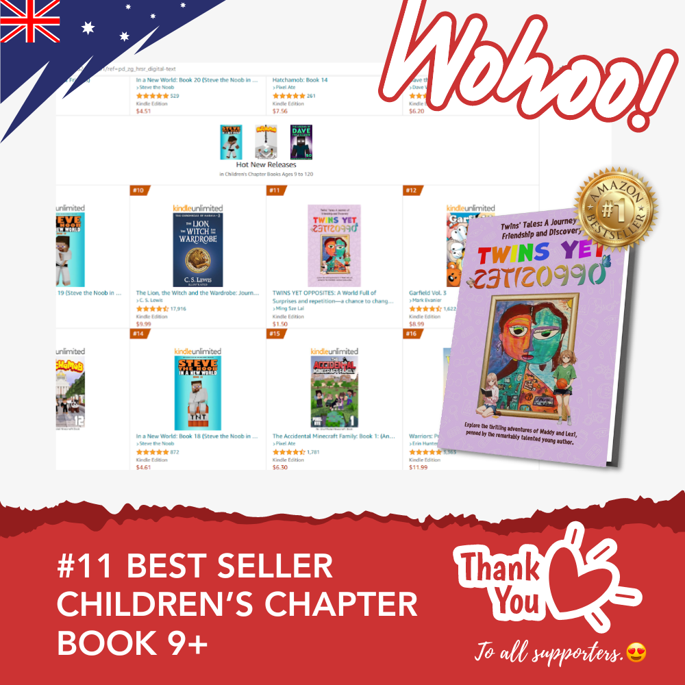 #11 Best Seller Children’s Chapter Book 9+