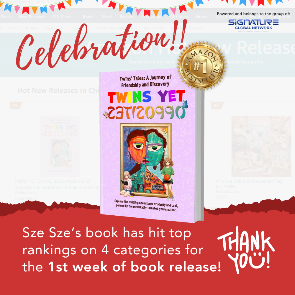 Celebration!! Sze Sze’s book has hit top rankings on 4 categories