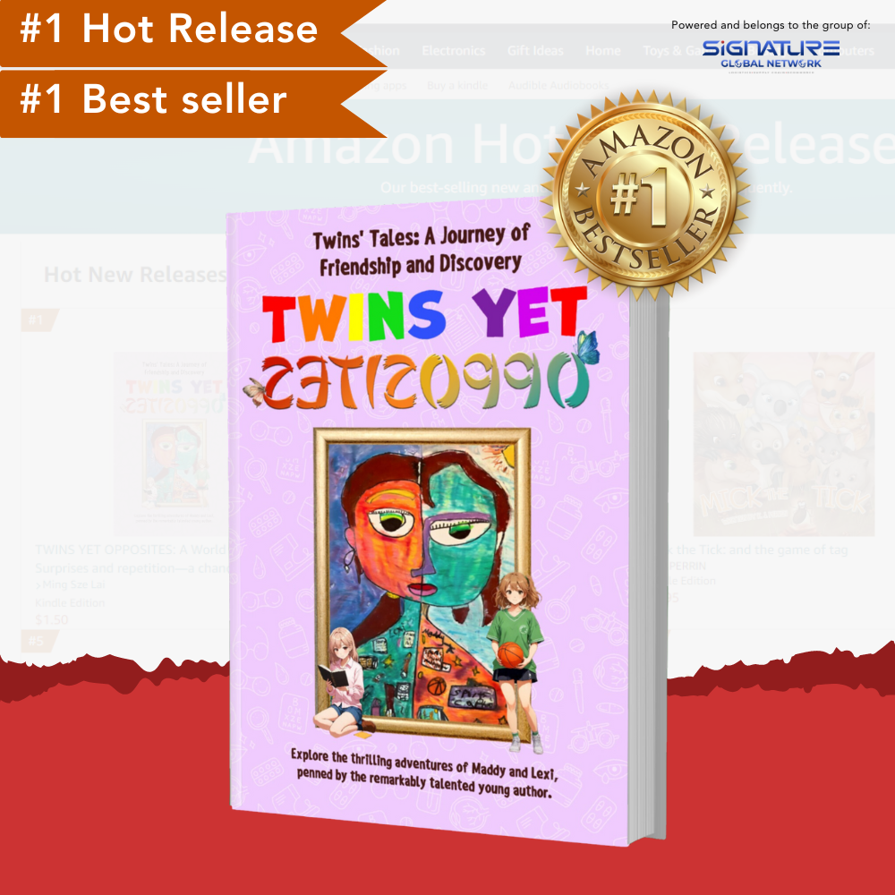 Twins Tale book as AMAZON #1 Hot Release and Best Seller